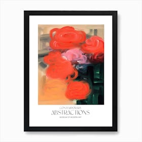 Brush Stroke Flowers Abstract 2 Exhibition Poster Art Print