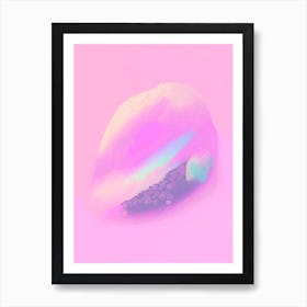 Asteroid Gouache Space Art Print