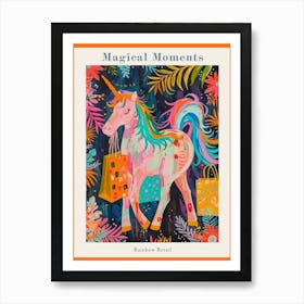 Shopping Colourful Fauvism Inspired Unicorn 2 Poster Art Print