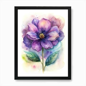 Watercolor Flower 1 Art Print