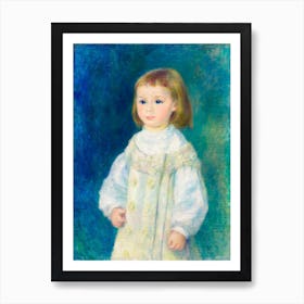 Lucie Berard (Child In White) (1883), Pierre Auguste Renoir Art Print