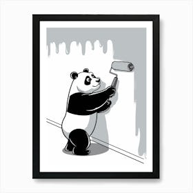 Panda Painting Art Print