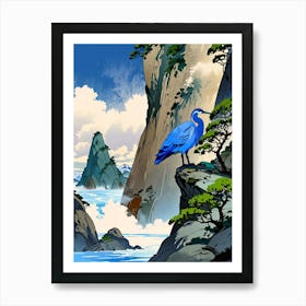 Blue Heron Art Print