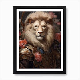 Lion Art Painting Baroque 2 Art Print