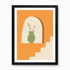 Plant In A Vase Art Print