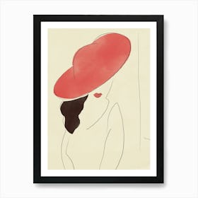 Red Hat Art Print