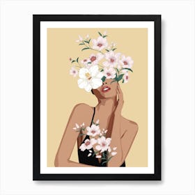 White Bloom 1 Art Print