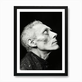 Old Man - Black and White Portrait Art Print