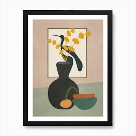 Branches In A Vase Art Print