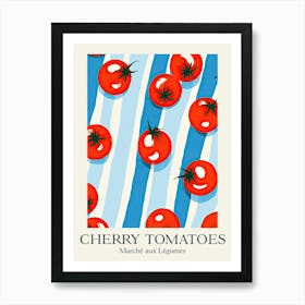 Marche Aux Legumes Cherry Tomatoes Summer Illustration 7 Art Print
