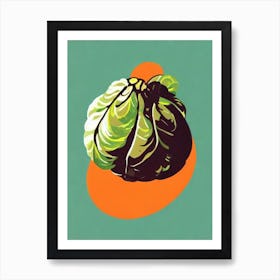 Brussels Sprouts Bold Graphic vegetable Art Print