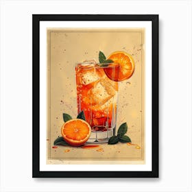 Orange Drink 18 Art Print