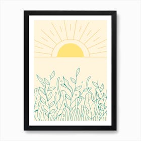 Over The Meadow Art Print