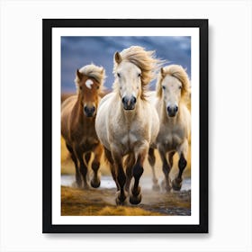 Wild horses Art Print