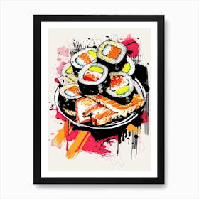 Sushi Paradise Art Print