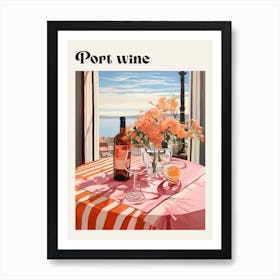 Port Wine 2 Retro Cocktail Poster Art Print