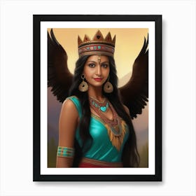 Queen of Eagles Art Print