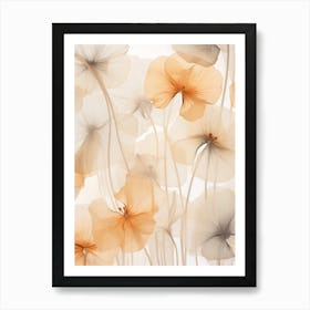 Boho Dried Flowers Nasturtium 4 Art Print