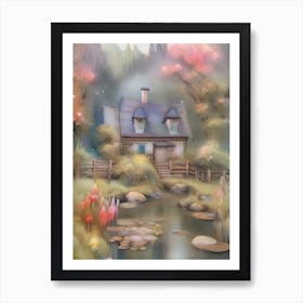 Fairy House In The Forest Art Print