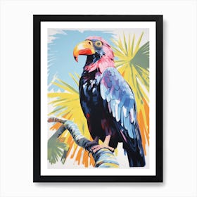 Colourful Bird Painting California Condor 4 Art Print