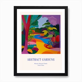 Colourful Gardens Missouri Botanical Garden Usa 1 Blue Poster Art Print