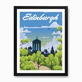 Edinburgh Scotland Travel Art Print