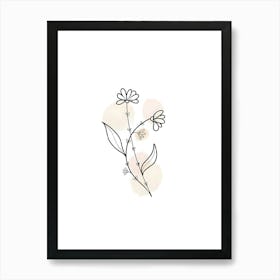 Flower Illustration Art Print