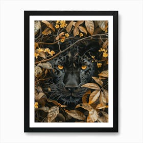 Black Jaguar 3 Art Print