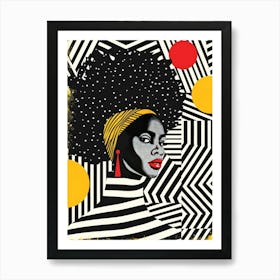 Afro Girl 32 Art Print