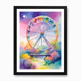 Ferris Wheel Painting 2 Art Print