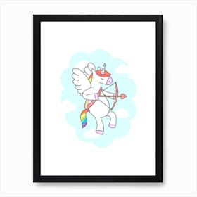 Unicorn Valentine Art Print