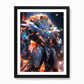 Lion In The City Art Print