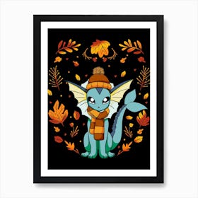 Fall Vaporeon Art Print