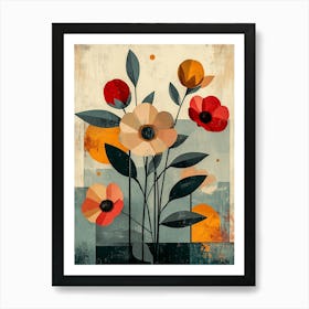 Flowers In A Vase 65 Art Print