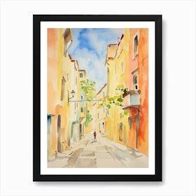 Rimini, Italy Watercolour Streets 3 Art Print