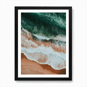 Aerial View Of A Beach 124 Art Print