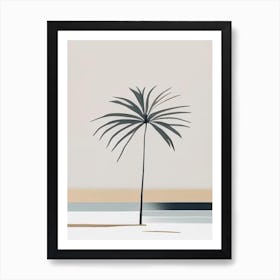 La Digue Seychelles Simplistic Tropical Destination Art Print