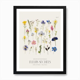 Fleurs Sechees, Dried Flowers Exhibition Poster 02 Art Print