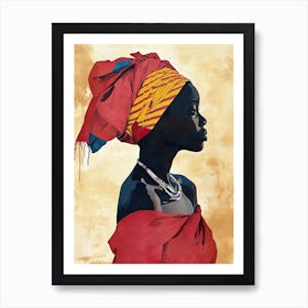 Celestial Dreams|The African Woman Series 1 Art Print