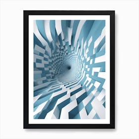 Abstract 3d Maze Art Print
