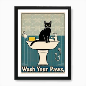 Wash Your Paws 30 Art Print