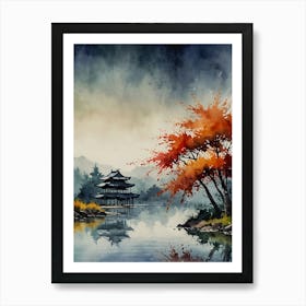 Asian Landscape Painting 38 Art Print