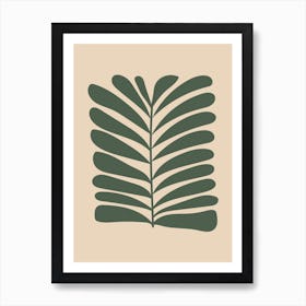Abstract Wavy Leaves  Art Print