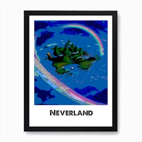Neverland Peter Pan Art Wall Print Art Print
