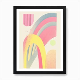 A Rainbow Abstract 3 Art Print
