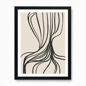 Abstract Minimalist Lines No. 1993 Art Print