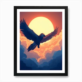 Eagle In The Sky Poster