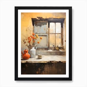 Old Stone Farm Warm Tones 6 Art Print