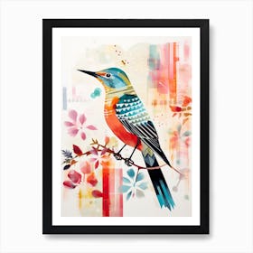 Bird Painting Collage Cuckoo 4 Art Print