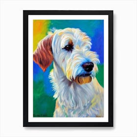 Irish Terrier Fauvist Style Dog Art Print